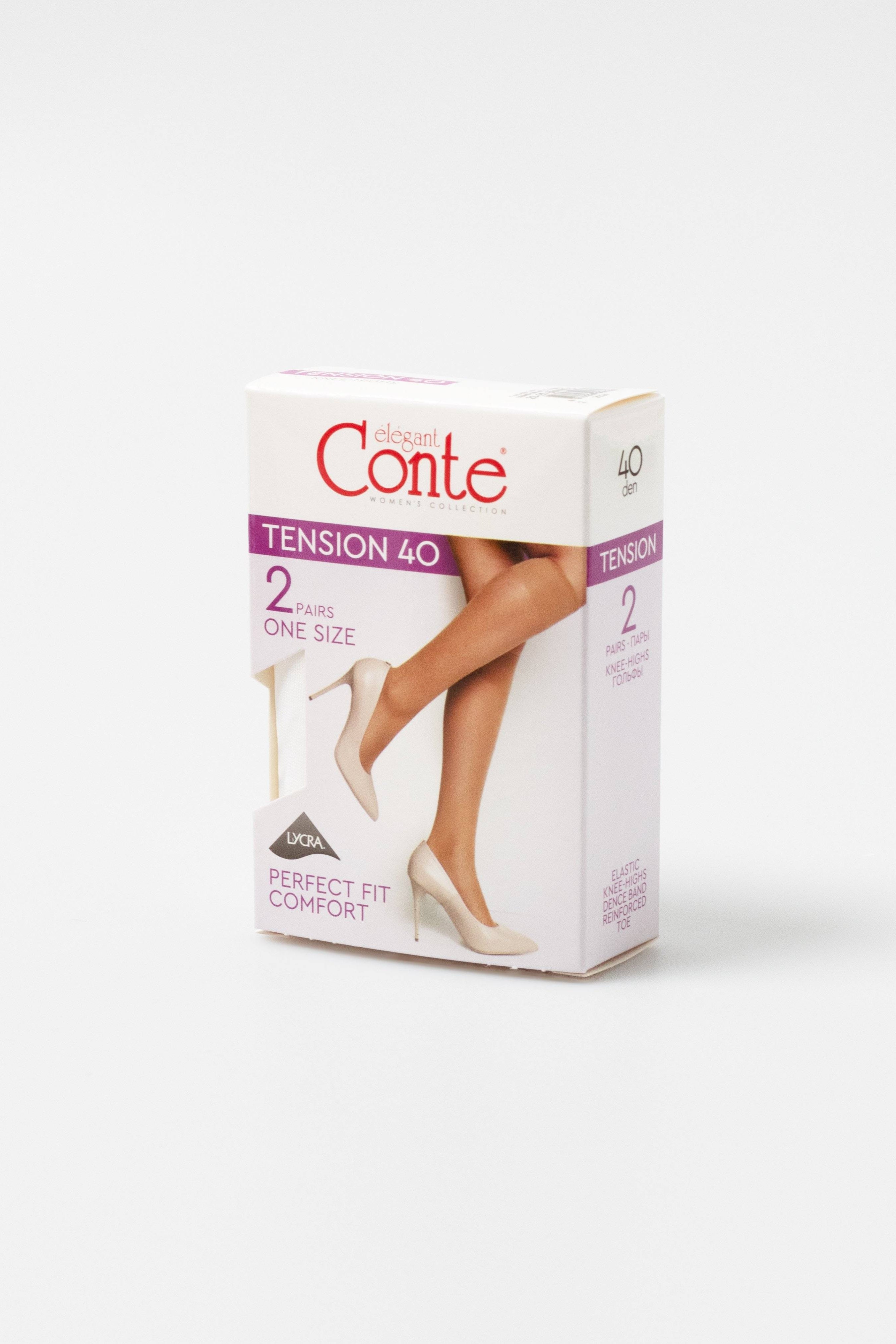 Knee Highs Conte Tension | 40 Den | 2-Pairs