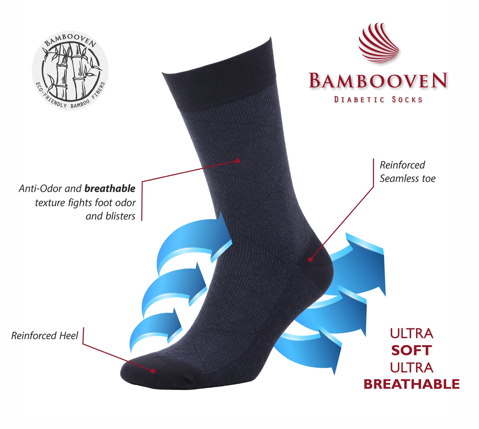 Men’s Bamboo Dress & Trouser Socks 626 | 6-Pack