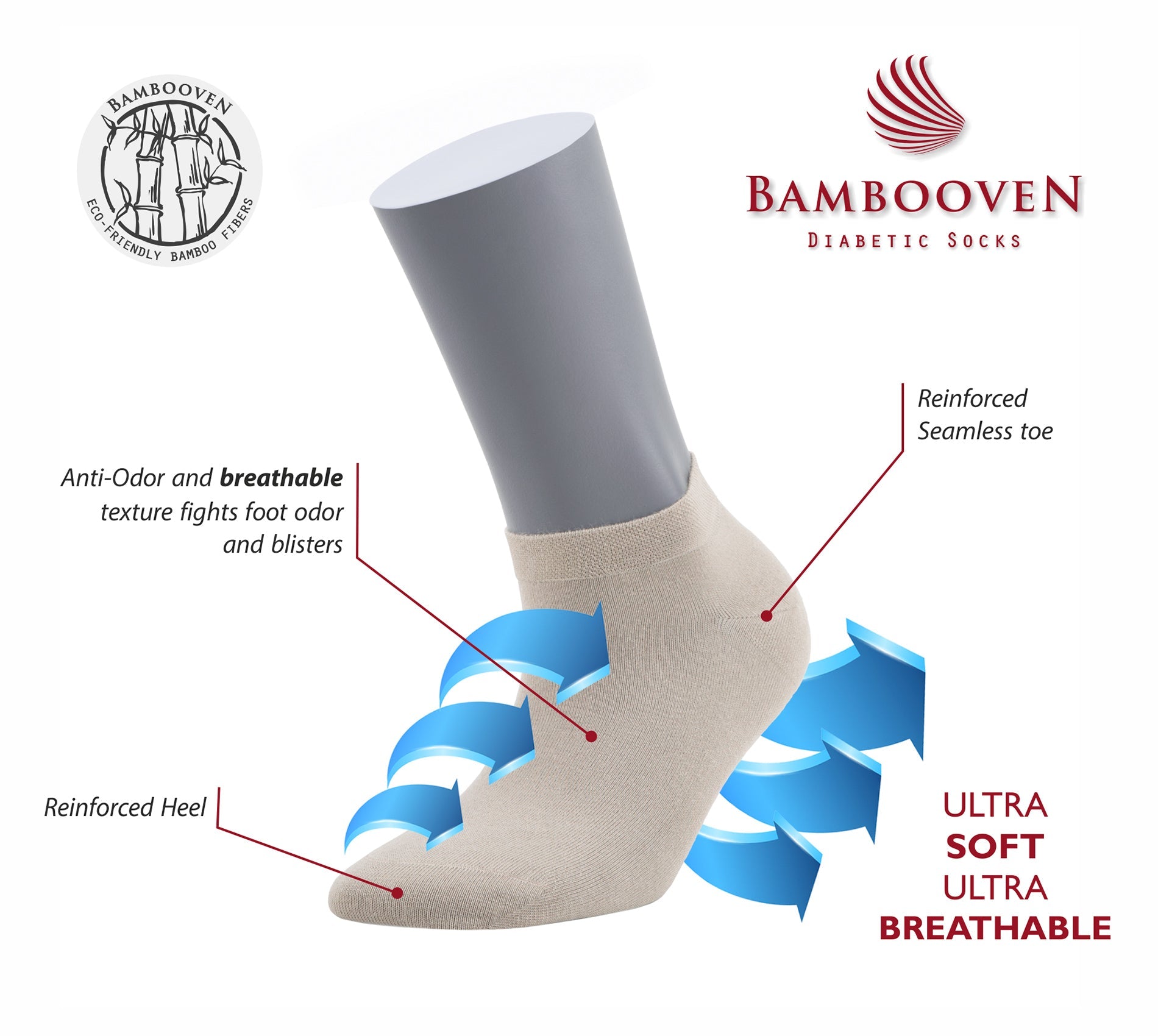 Women’s Bamboo Ankle Socks 451 | 3-Pack