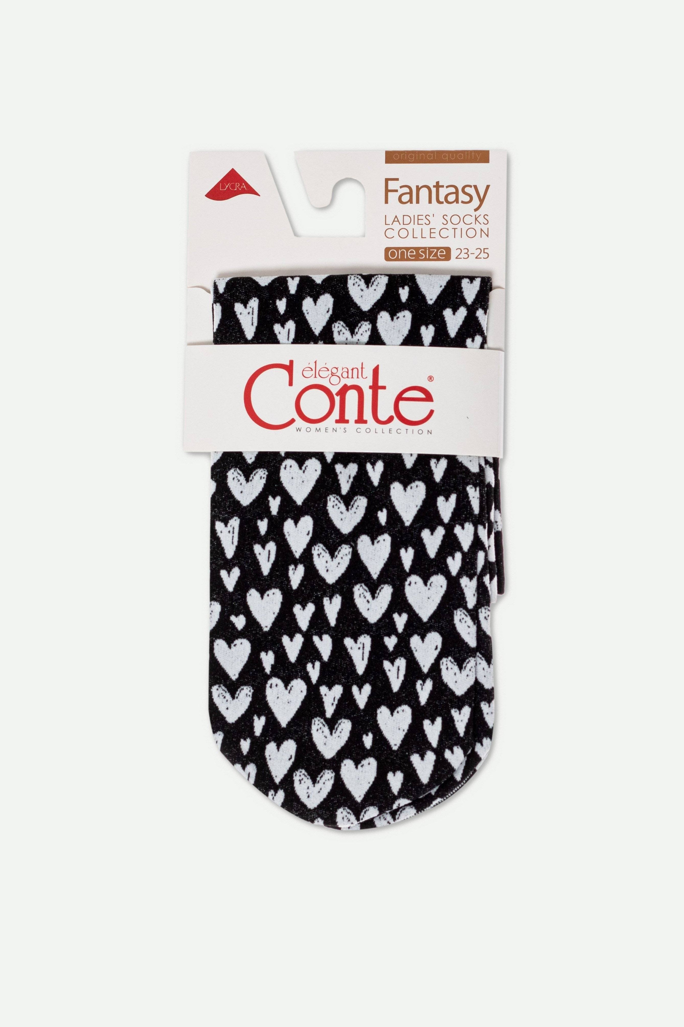 Socks Conte Fantasy | Heart Pattern