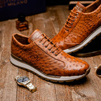Scanno Sneaker | Antique Cognac