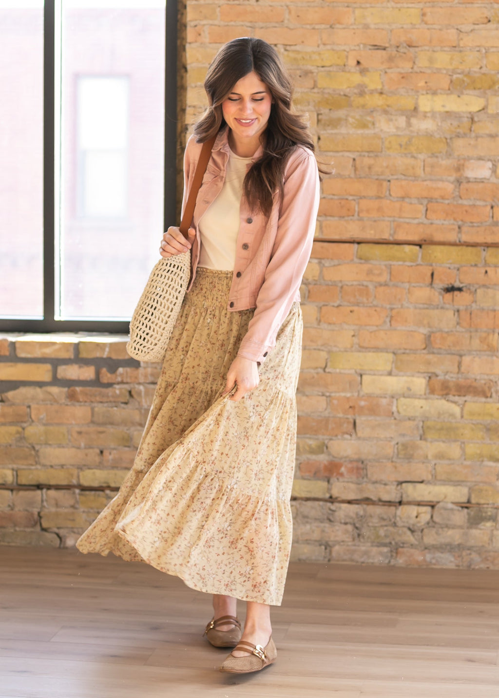 Shea Blush Lightweight Denim Jacket