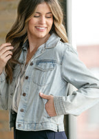 Shea Light Wash Lightweight Denim Jacket