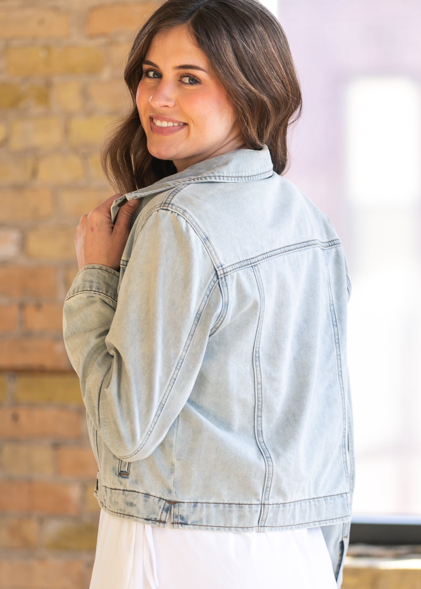 Shea Light Wash Lightweight Denim Jacket