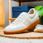 SHIZZO Signature Leather Sneakers | White