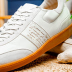 SHIZZO Signature Leather Sneakers | White