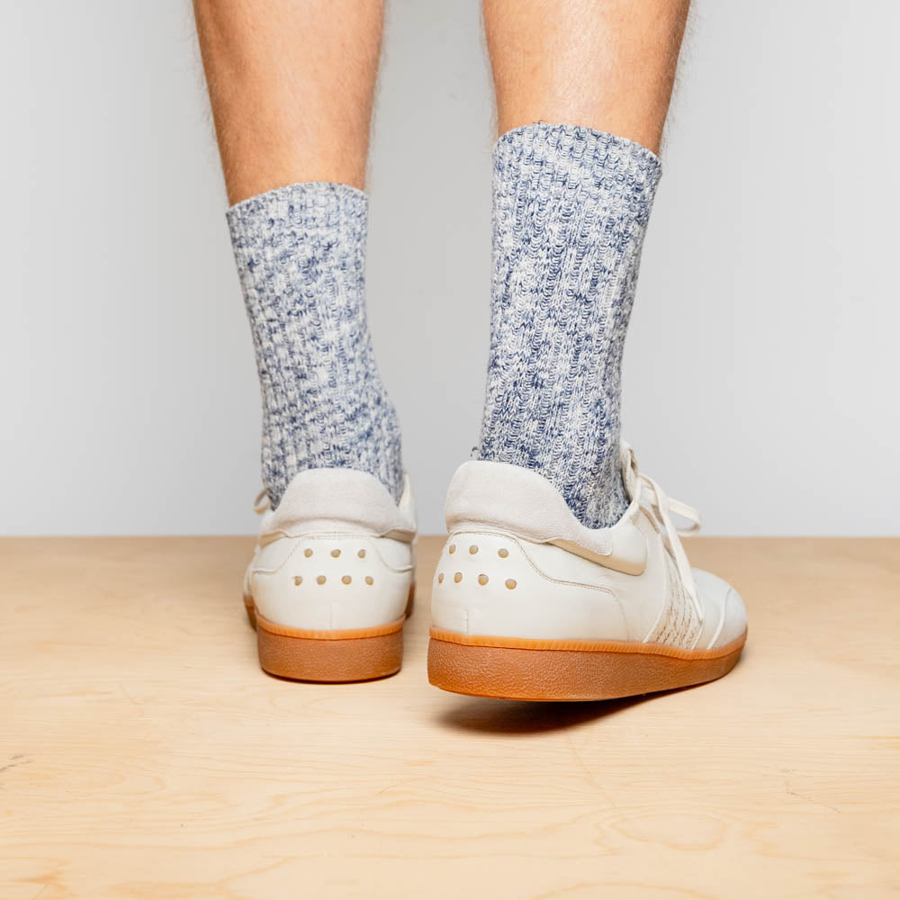 SHIZZO Signature Leather Sneakers | White