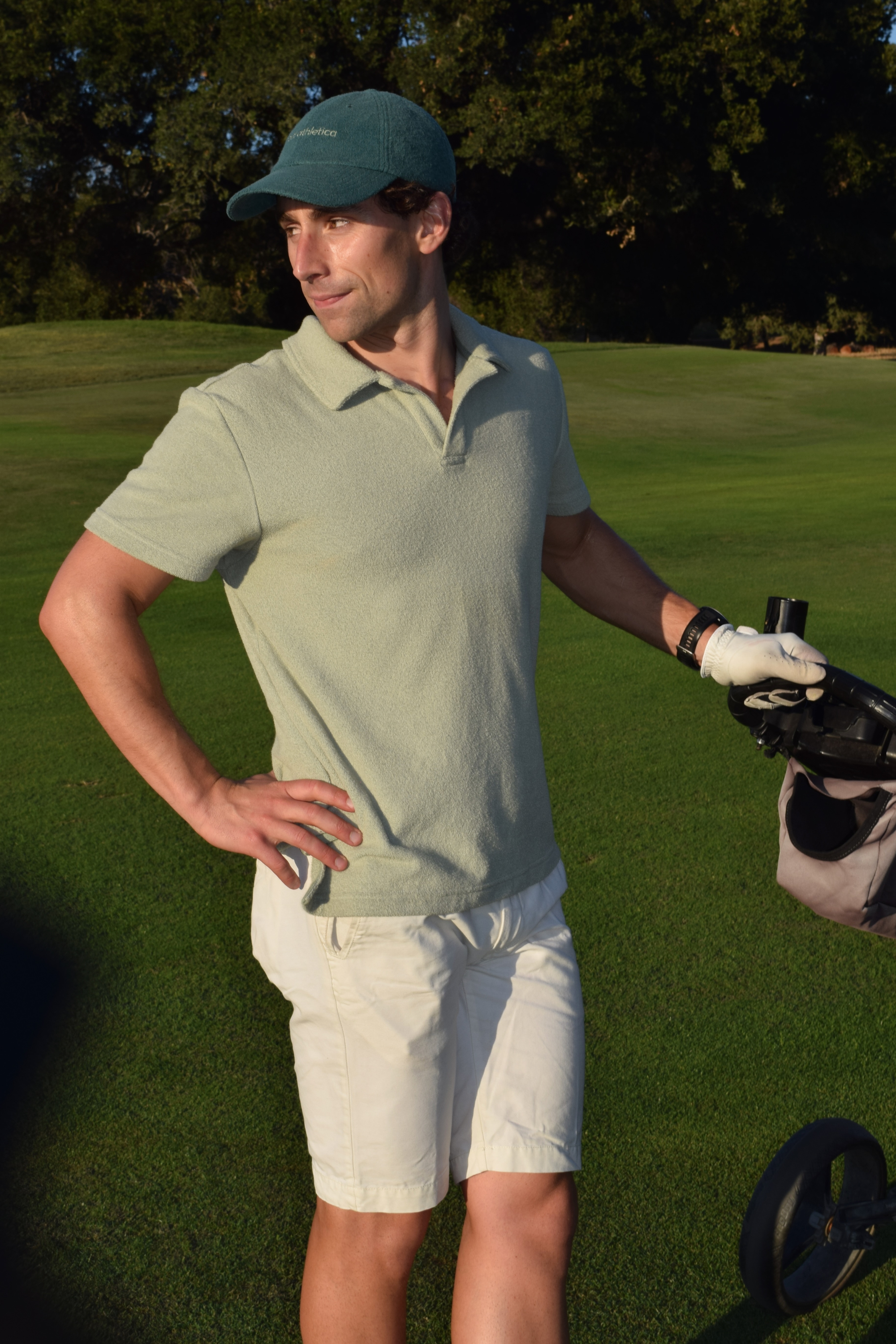 Sage Toweling Terry Polo