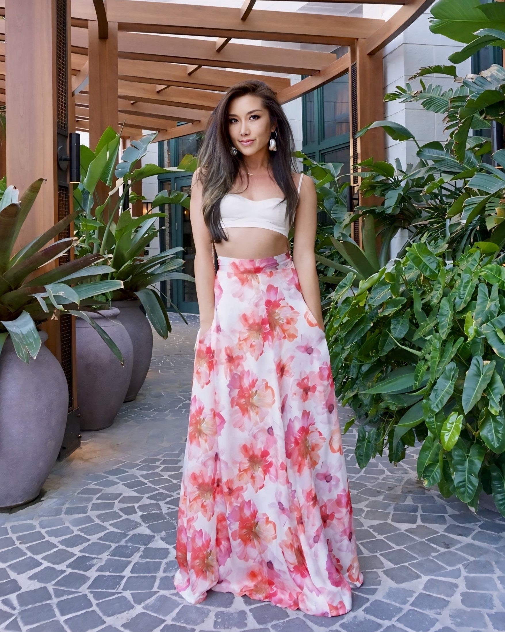 Show Skirt Sunset Bloom