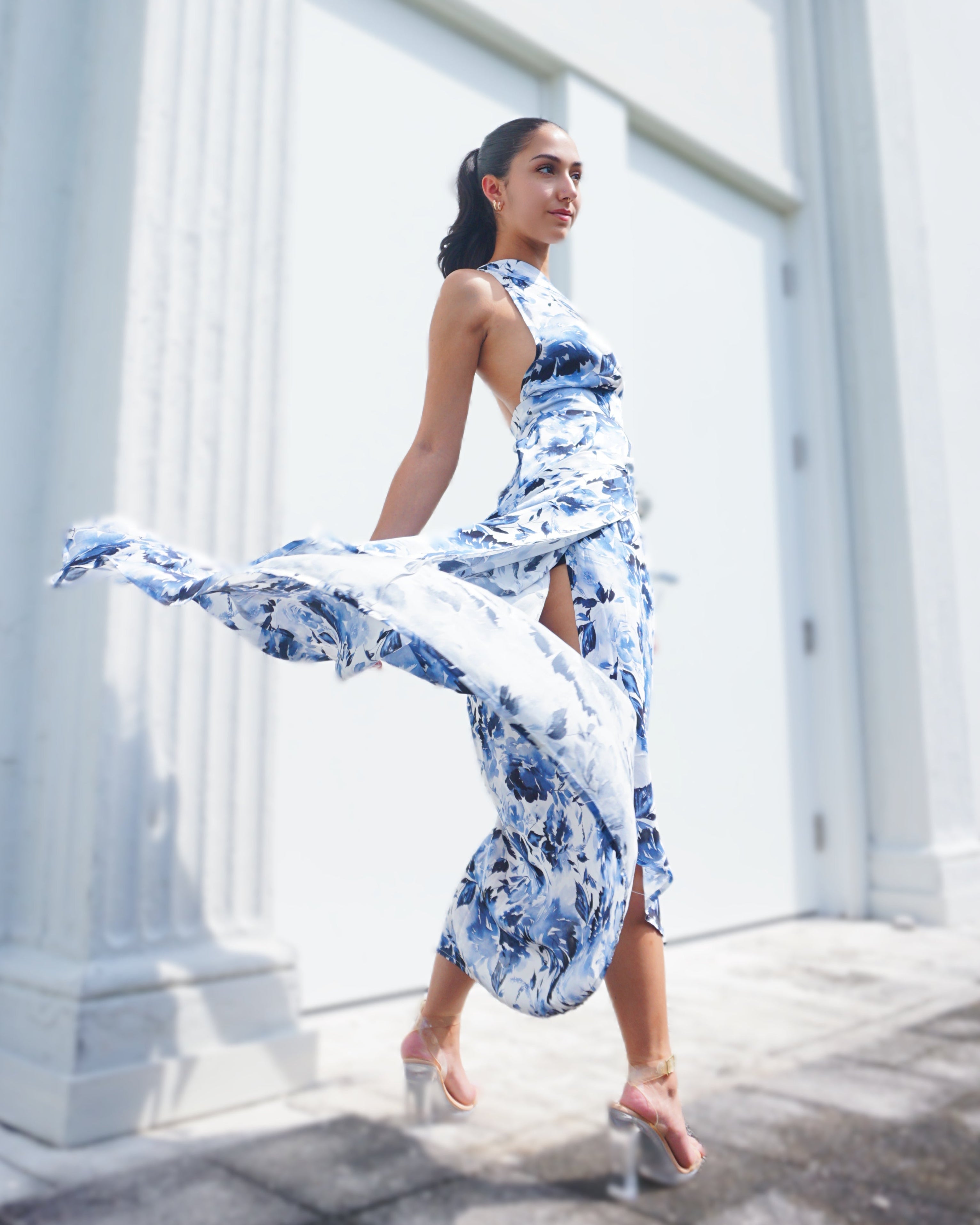 Show Skirt Sapphire Bloom