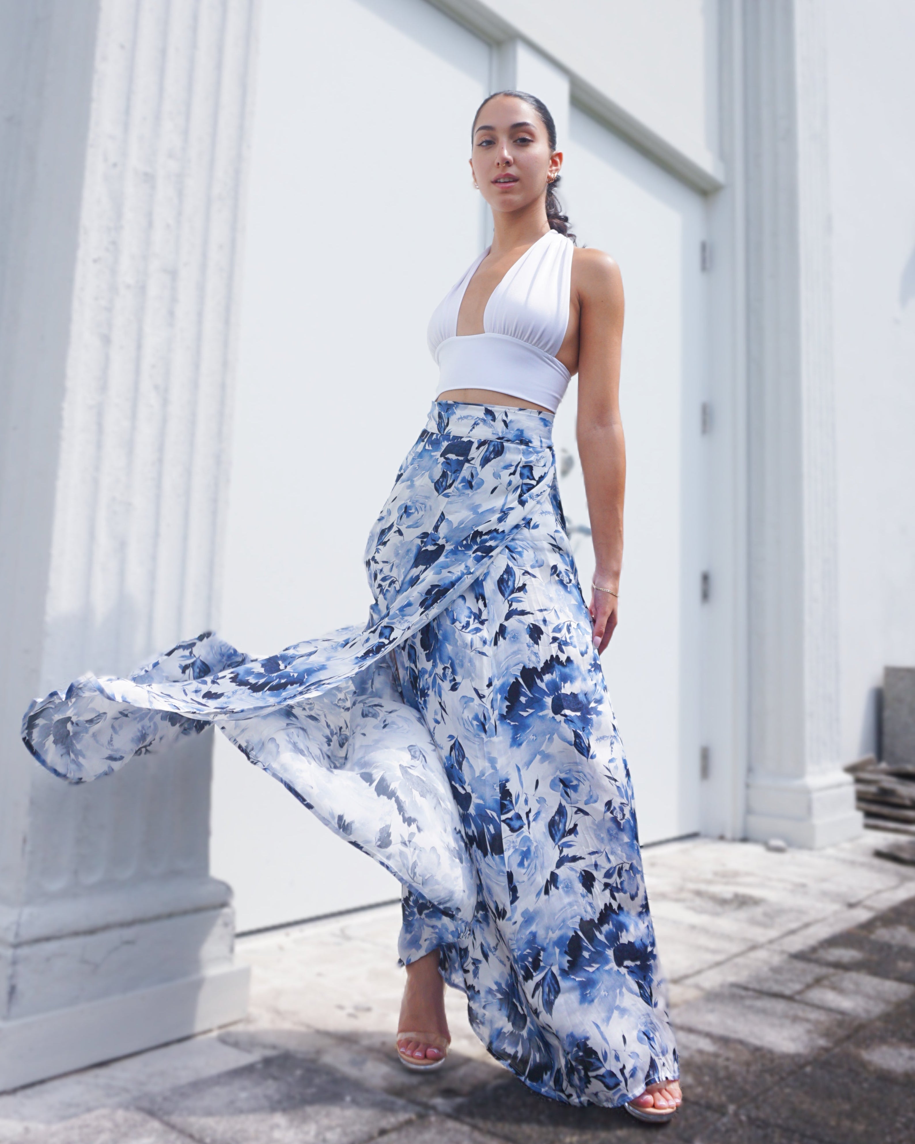 Show Skirt Sapphire Bloom