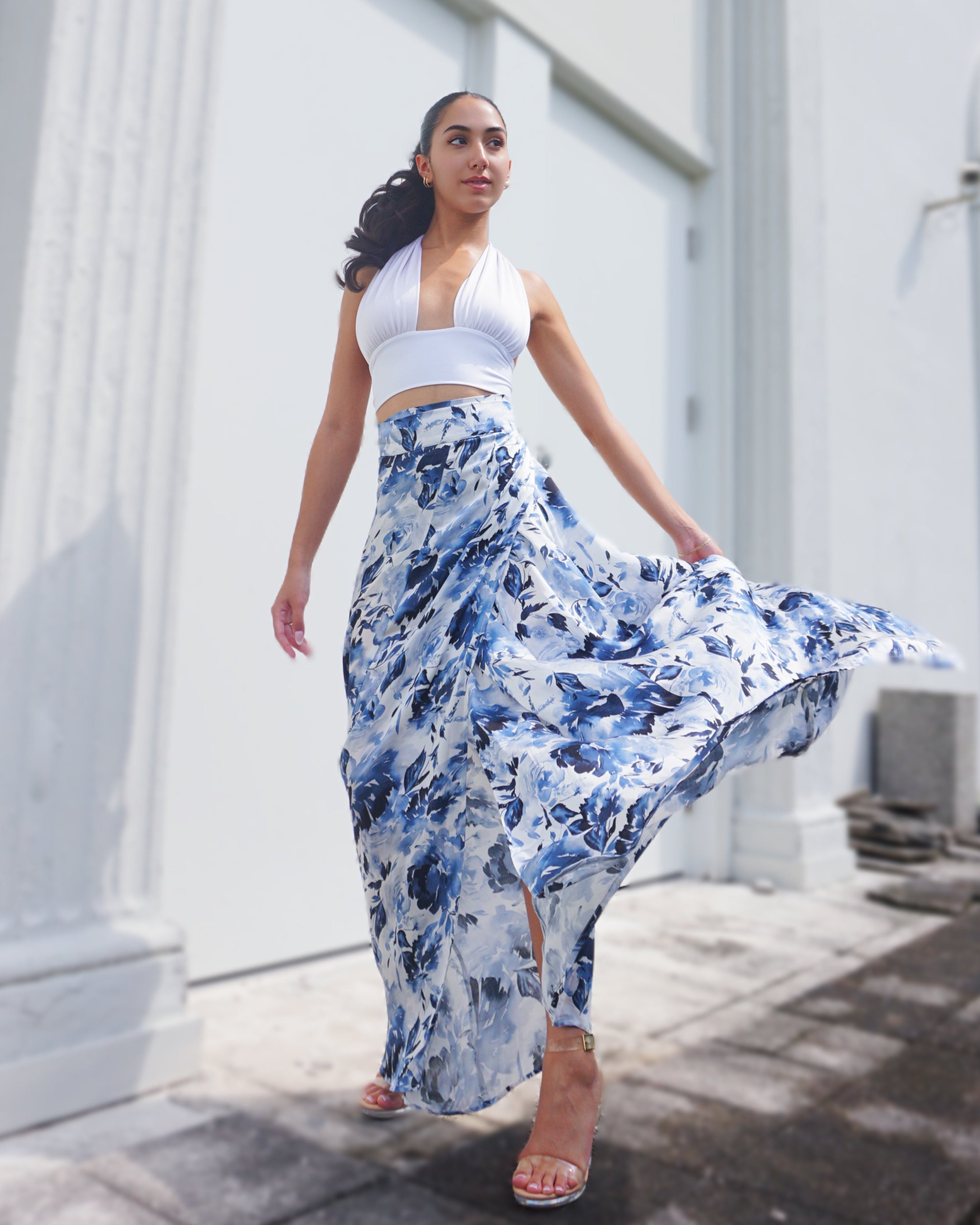 Show Skirt Sapphire Bloom