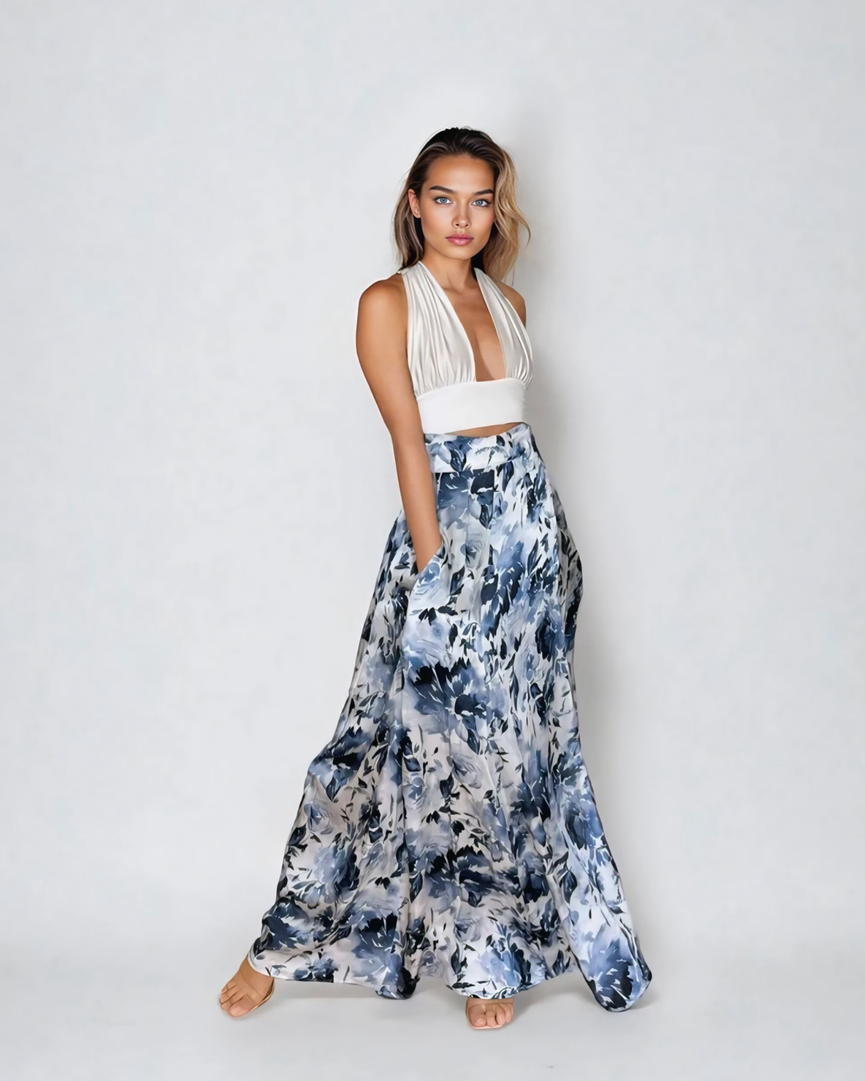 Show Skirt Sapphire Bloom