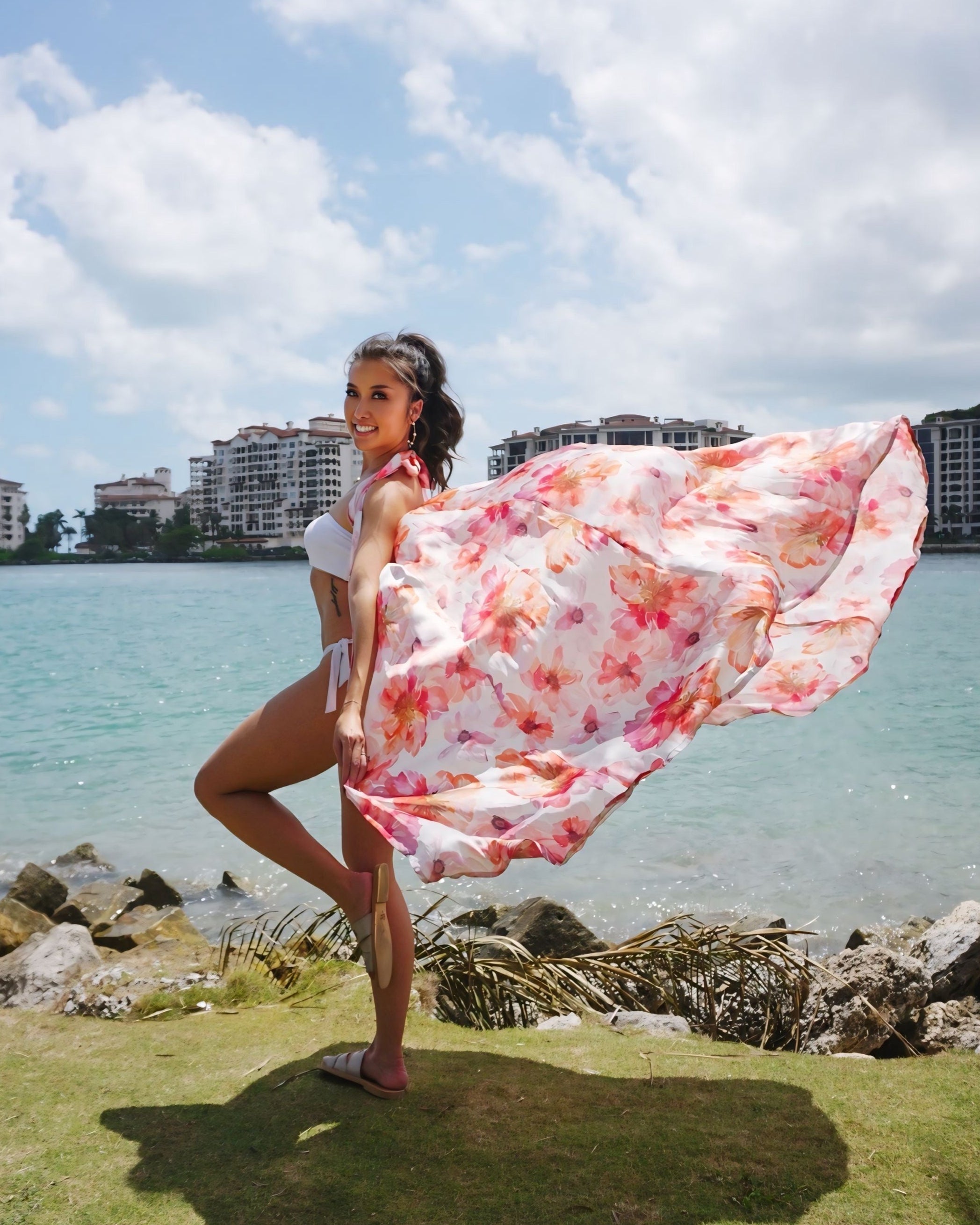 Show Skirt Sunset Bloom