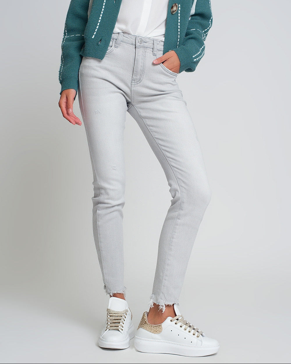 Skinny Jeans in Grey