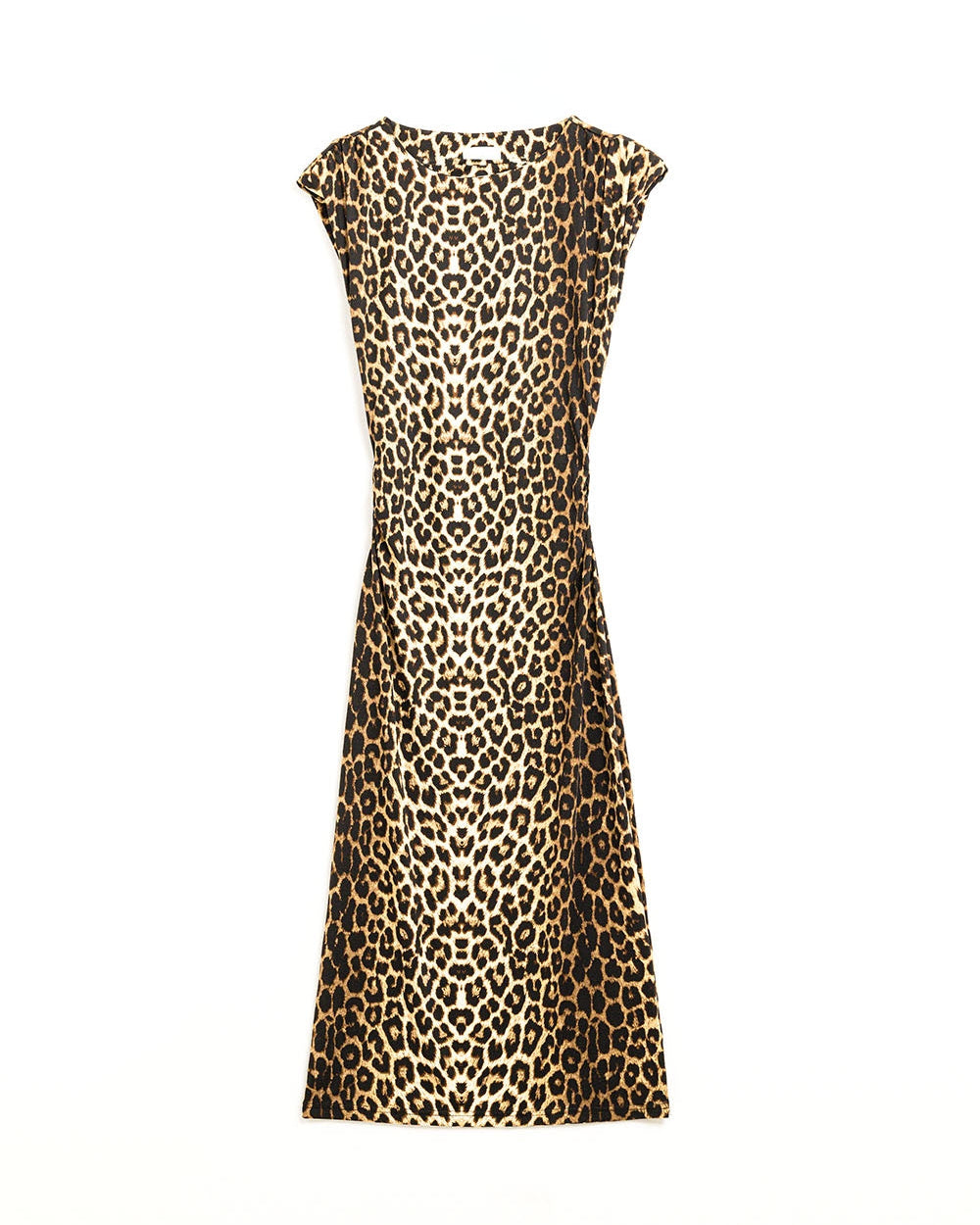 Sleeveless Leopard Print Spandex Dress
