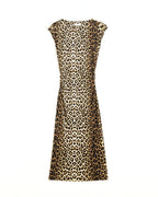 Sleeveless Leopard Print Spandex Dress
