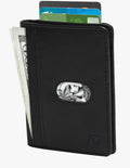 Slim Bifold Wallet with Pull Strap