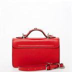 Studded Small Leather Crossbody Bag | Red Purse