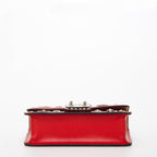 Studded Small Leather Crossbody Bag | Red Purse