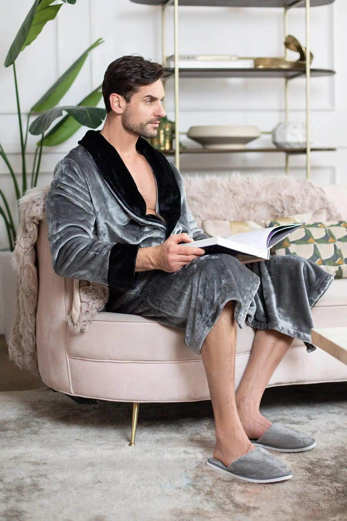 Cozy Mens Plush Robes