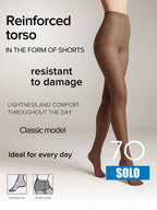 Conte Solo Tights 70 Den | Reinforced Torso