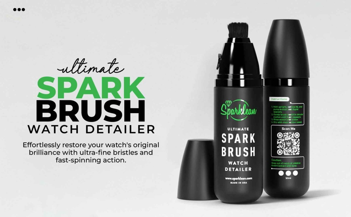 SparkBrush™ by Sparklean® | Soft-Bristle Cleaner for Luxury Watches & Fine Jewelry
