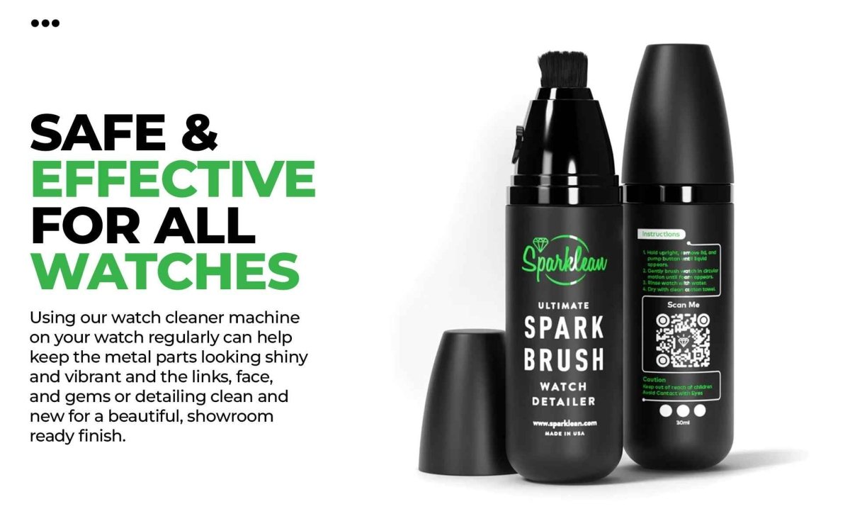 SparkBrush™ by Sparklean® | Soft-Bristle Cleaner for Luxury Watches & Fine Jewelry