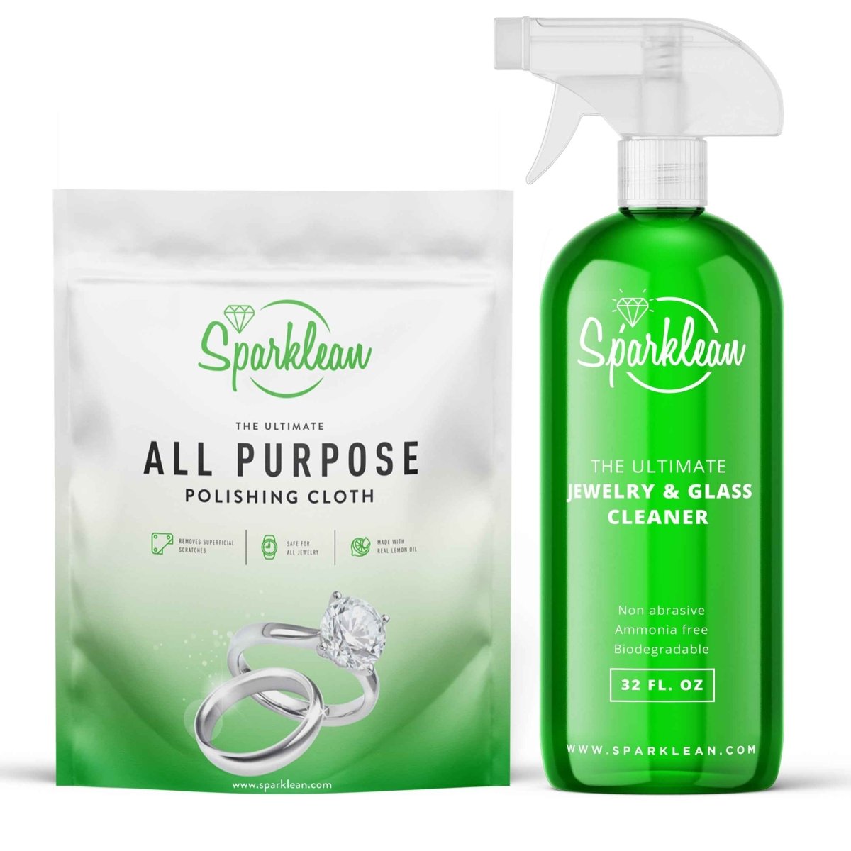 Sparklean® Ultimate Cleaning Kit Bundle | Professional Spray + Polishing Cloth
