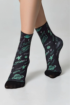 Dense Socks Conte Fantasy 913 'Moon' Pattern