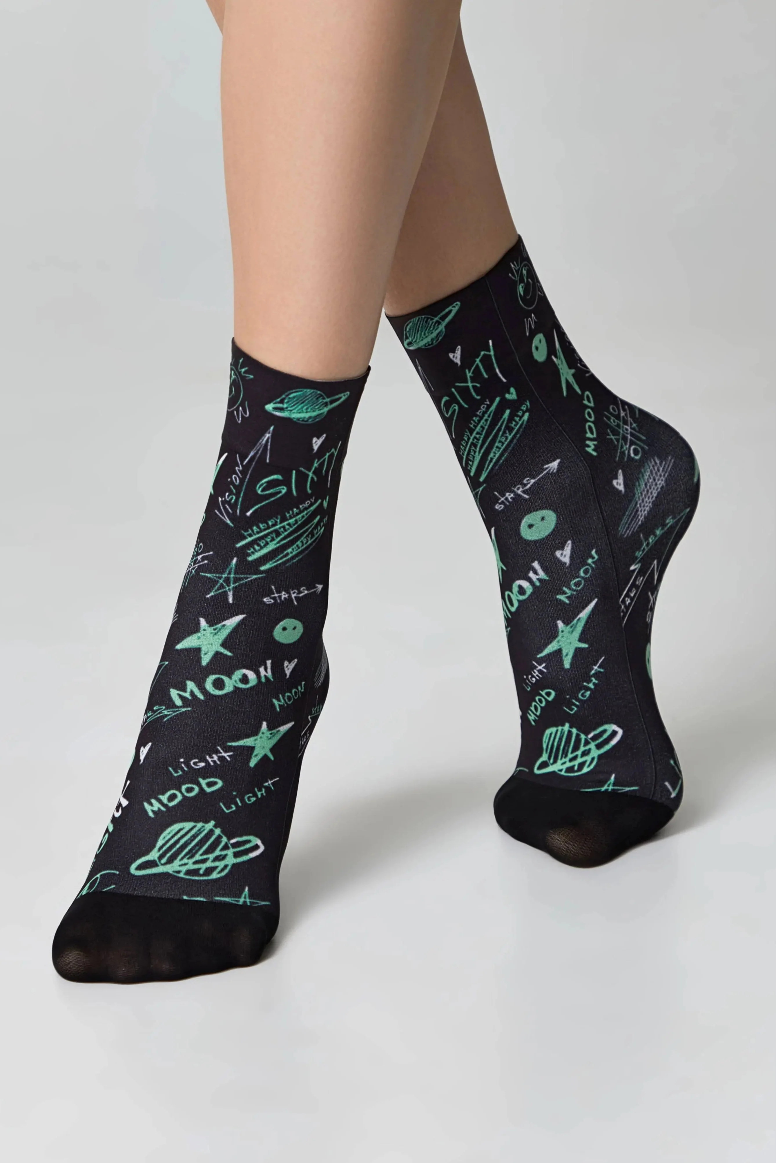 Dense Socks Conte Fantasy 913 'Moon' Pattern