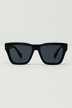 Square Chunky Black Sunglasses