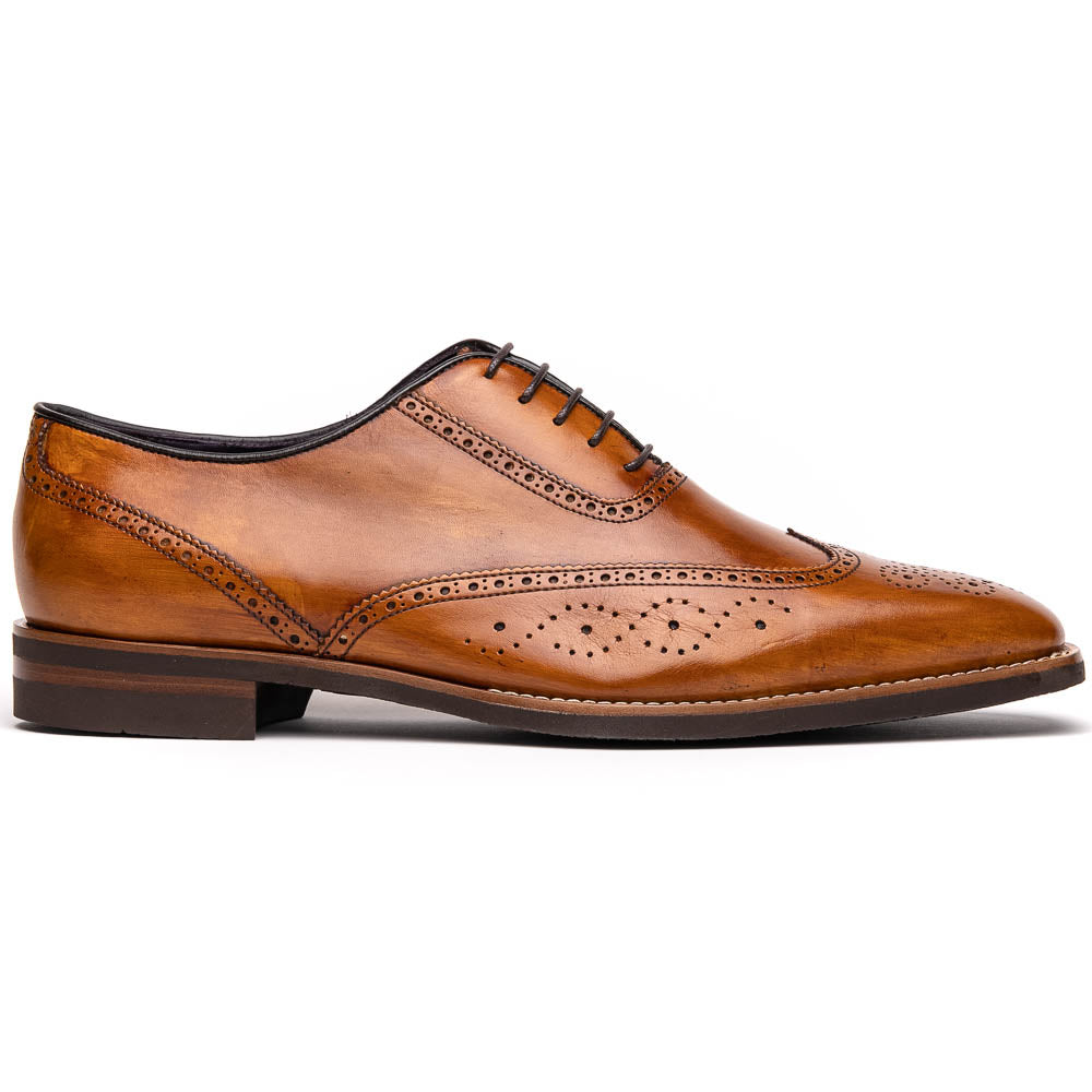 STEPHANO Wingtip Oxford | Camel