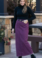 Stella Orchid Denim Maxi Skirt