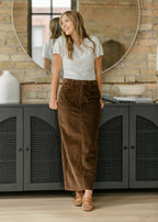 Stella Maxi Corduroy Skirt
