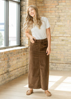 Stella Maxi Corduroy Skirt