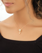 Sterling Silver Palm Tree Pendant Necklace by Sterling Forever