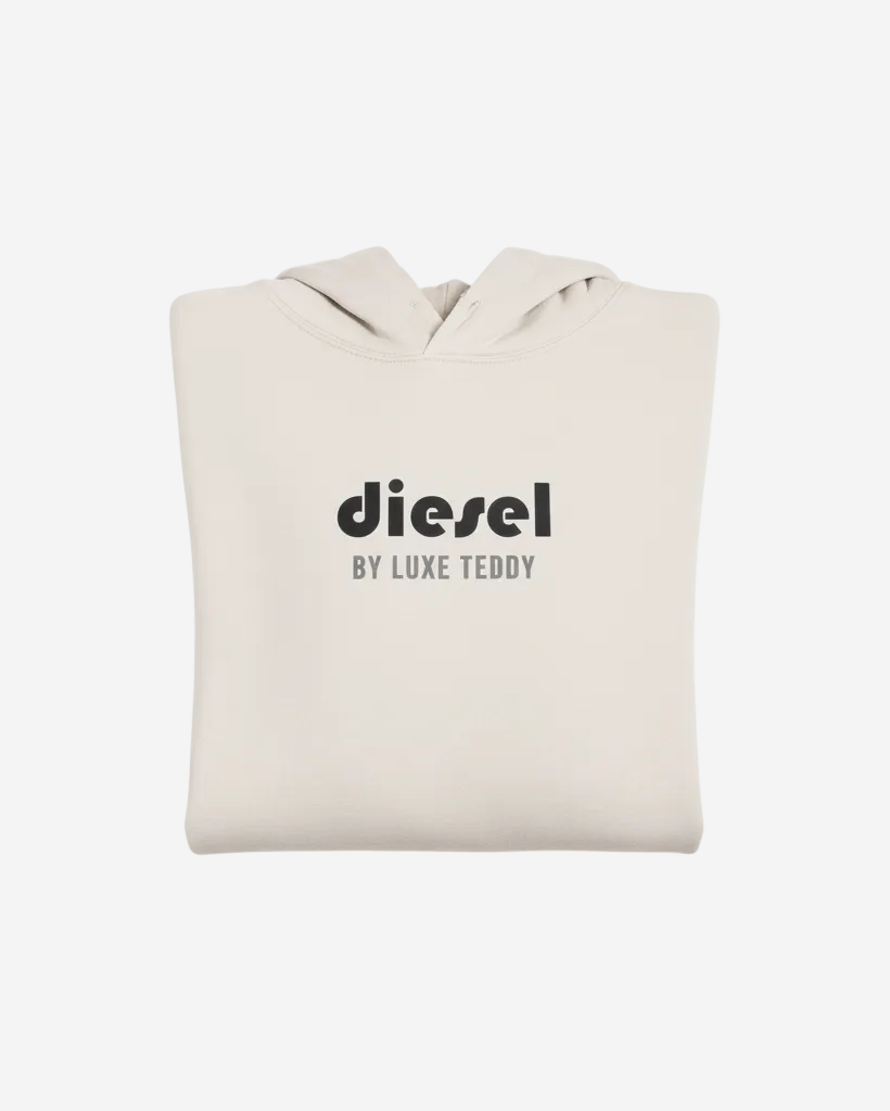 Diesel by Luxe Teddy Washed Hoodie | Beige