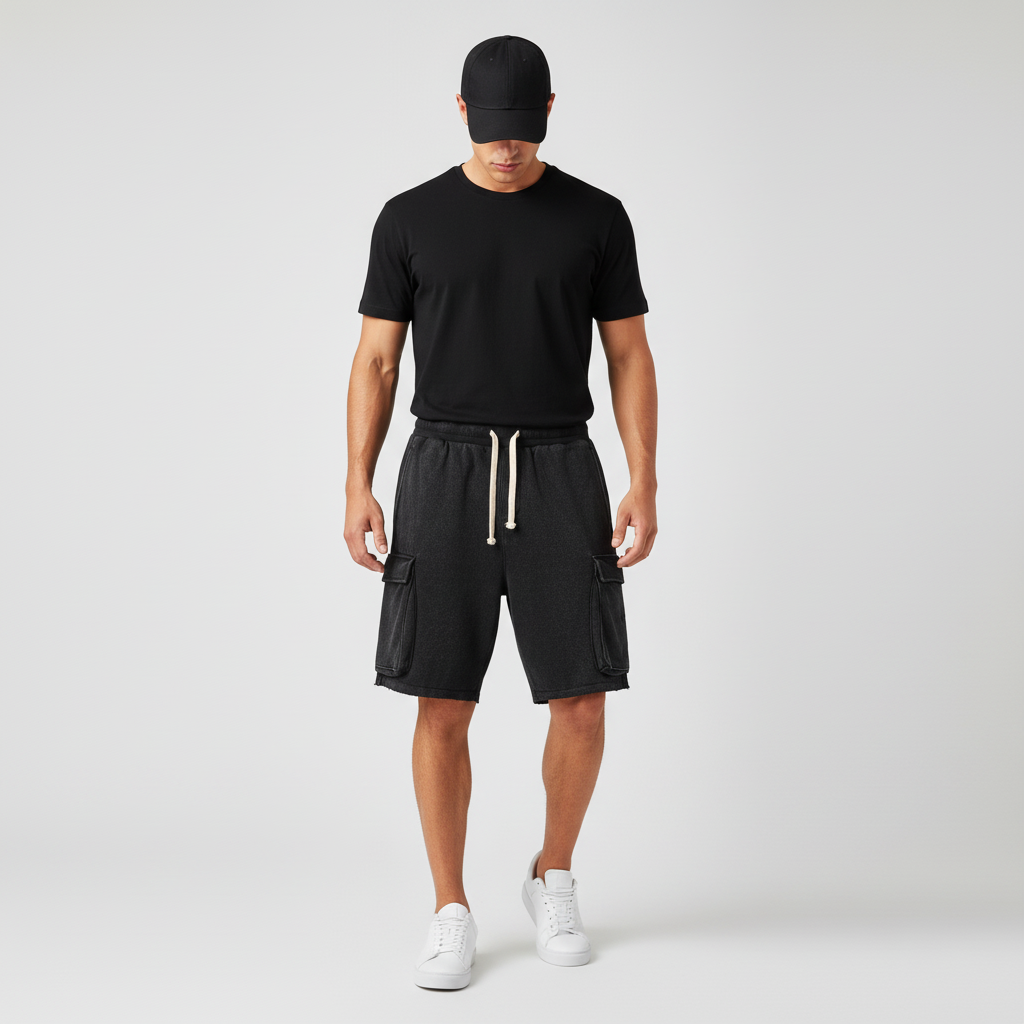 Men's Cargo Shorts | Black