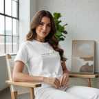 Classic Crew Neck Logo T-Shirt in White