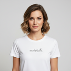 Classic Crew Neck Logo T-Shirt in White