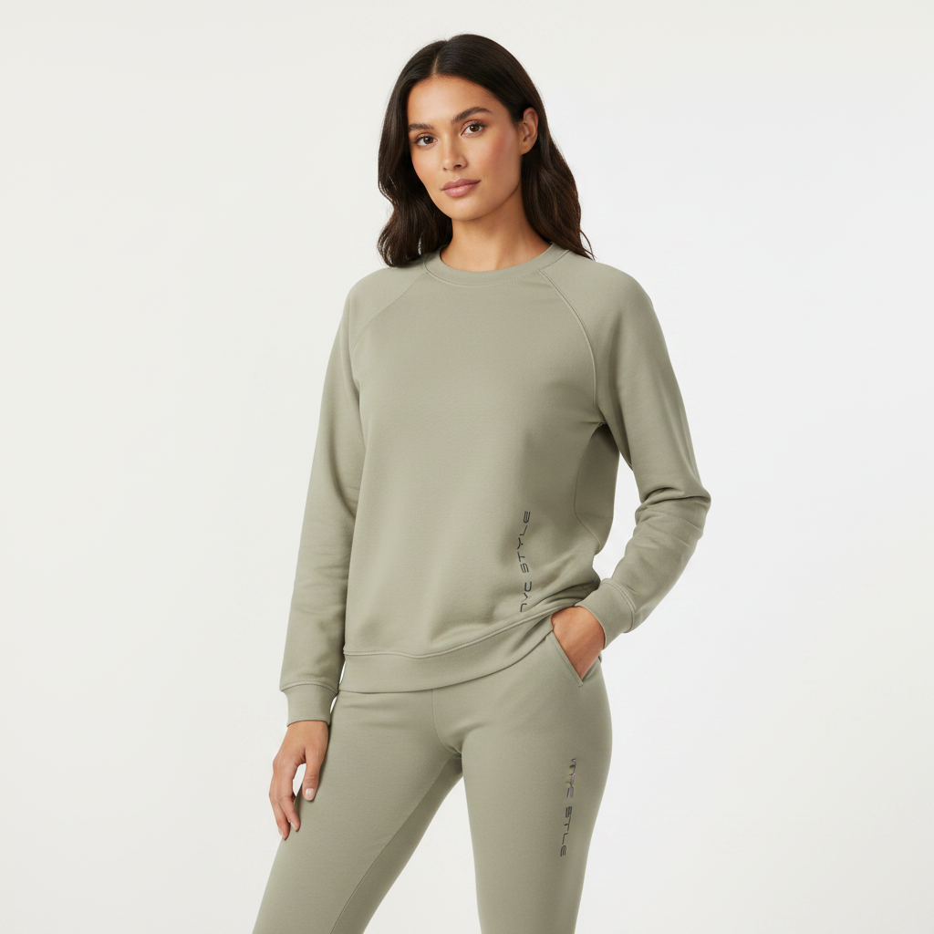 NYC Style Raglan Sleeve Oversized Crewneck