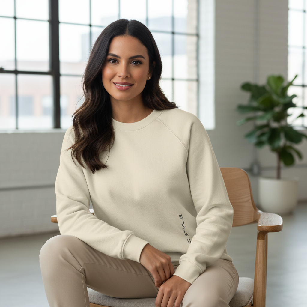 NYC Style Raglan Sleeve Oversized Crewneck