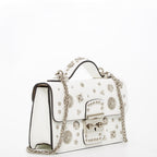 White Purse Small Leather Crossbody Bag