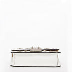 White Purse Small Leather Crossbody Bag