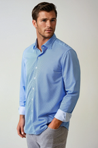 Studio Dot Dress Shirt Teal/Blue | 2-Pack