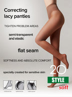 Tights Conte Style 20 Den | Ajour Control Top