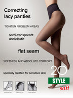 Tights Conte Style 20 Den | Ajour Control Top