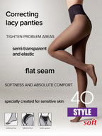 Conte Style Tights 40 Den | Ajour Control Top