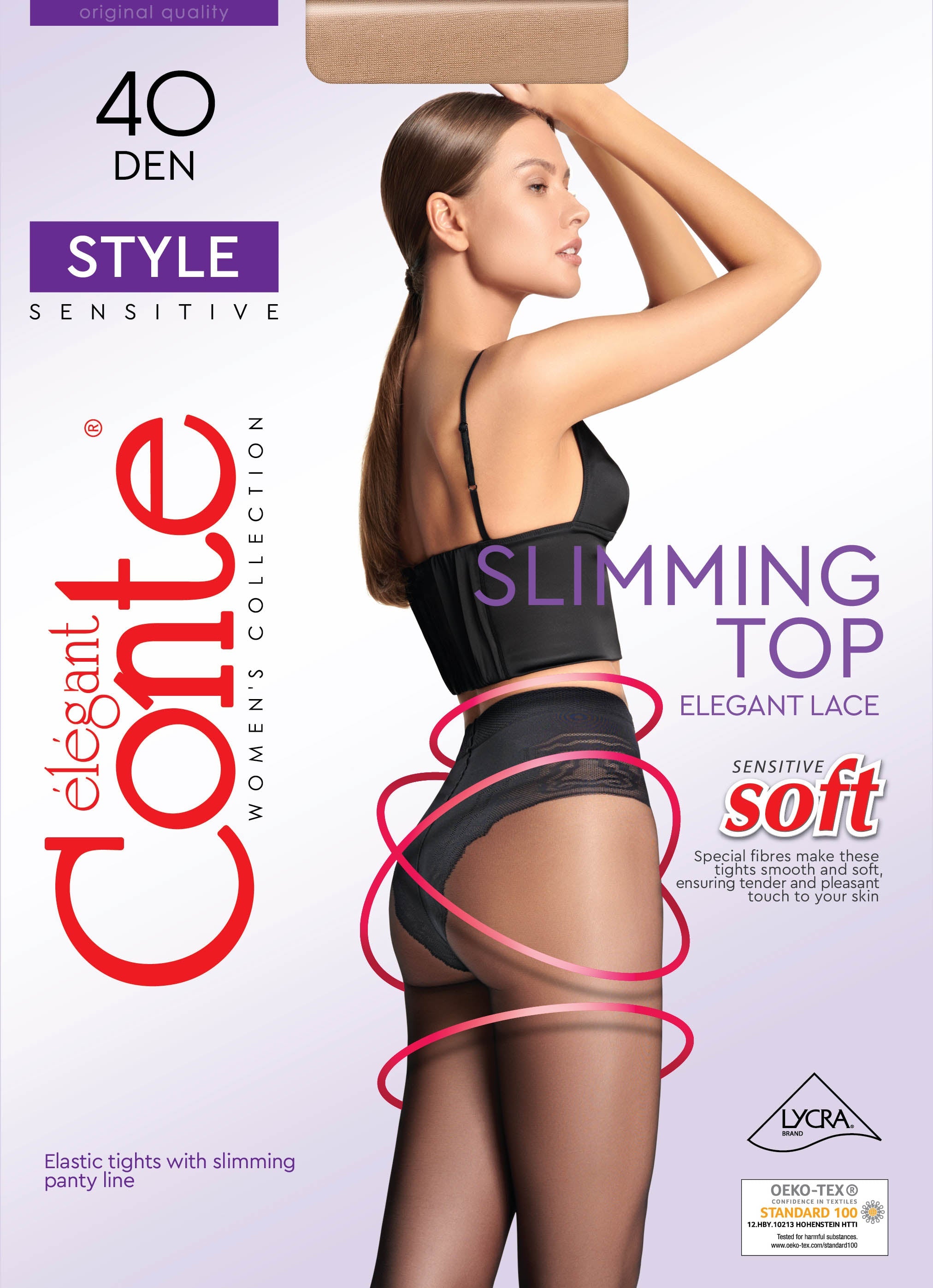 Conte Style Tights 40 Den | Ajour Control Top